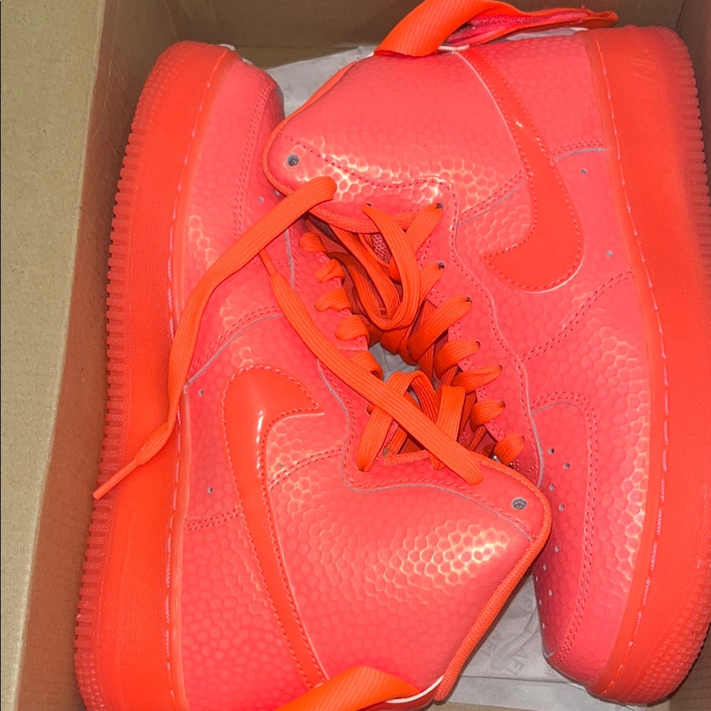 Nike Kids High-Top Sneakers - Bright Orange